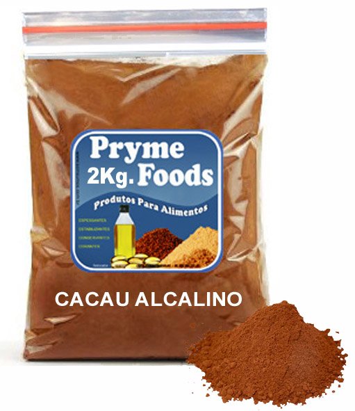 CACAU EM PO ALCALINO 2kg Po de Cacau Alcalino 2 Quilos