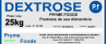 Dextrose Anidra 25Kg Pura SUPLEMENTO ALIMENTAR Produtos para alimentos