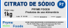 Citrato de Sdio 1 Kg Quilo Insumos Produtos para alimentos fracionados por quilo ou Gramas.