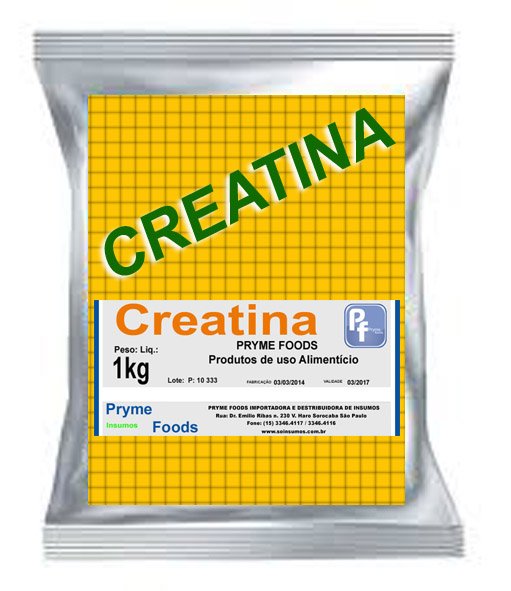 Creatina 1Kg Quilo Pura SUPLEMENTO ALIMENTAR Insumos Produtos para alimentos