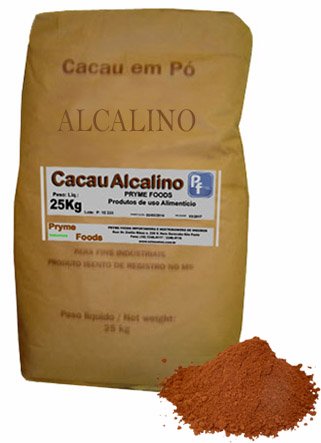 CACAU EM PO ALCALINO 25 KG Quilo Materia Prima Cacau em po Alcalino