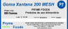 Goma Xantana 200 MESH 500 Gramas Insumos Para Alimentos Fracionados por Quilos e Gramas