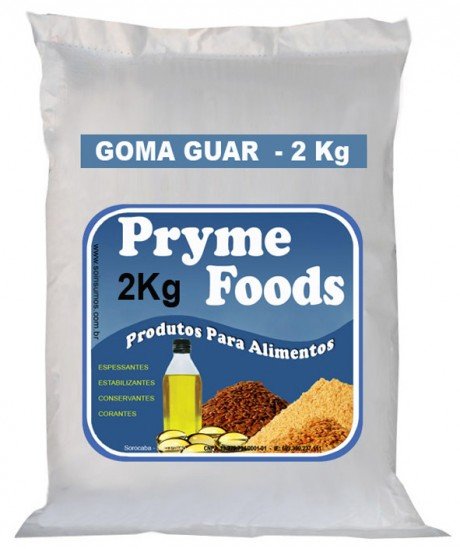 GOMA GUAR 2 Kg Materia prima produto para alimentos
