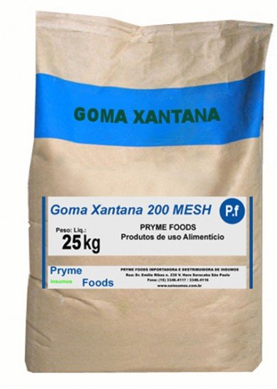 GOMA XANTANA 25 Kg. Quilo INS 415 Espessante Produtos para Alimentos