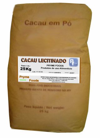 CACAU LECITINADO EM PO 25 Kg Materia Prima Cacau em po Lecitinado